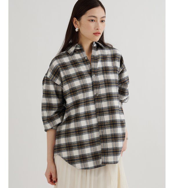 「ピケチェックシャツ」|シャツ・ブラウス|