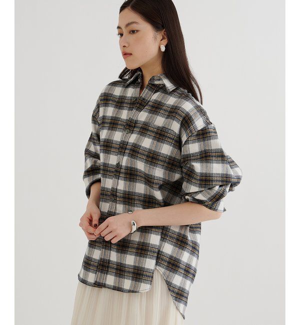  「ピケチェックシャツ」|シャツ・ブラウス|