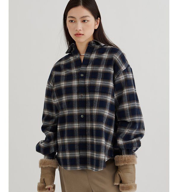  「ピケチェックシャツ」|シャツ・ブラウス|