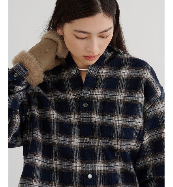  「ピケチェックシャツ」|シャツ・ブラウス|