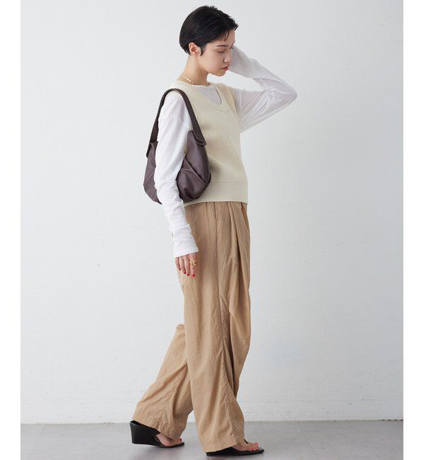 THE PAUSE「【THE PAUSE】両畦ノースリーブニット」|ニット・セーター|