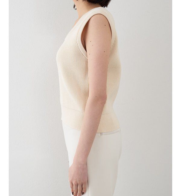 THE PAUSE「【THE PAUSE】両畦ノースリーブニット」|ニット・セーター|