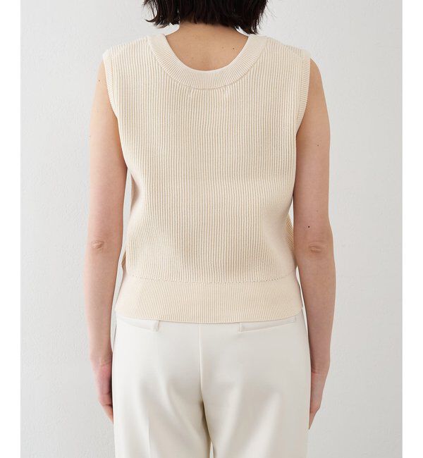 THE PAUSE「【THE PAUSE】両畦ノースリーブニット」|ニット・セーター|