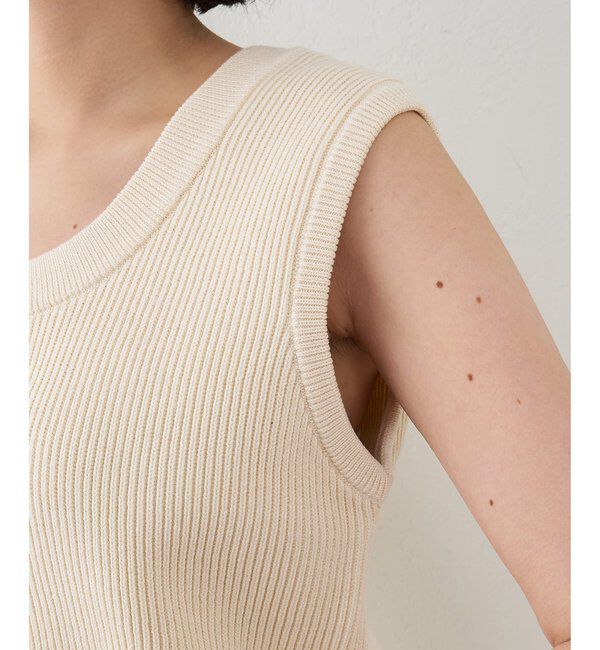 THE PAUSE「【THE PAUSE】両畦ノースリーブニット」|ニット・セーター|