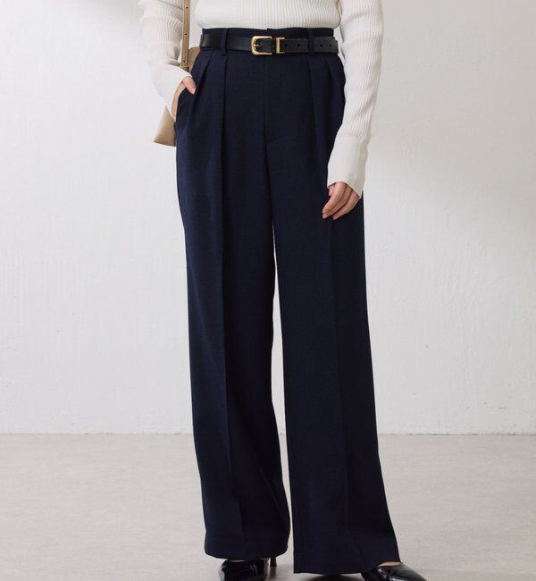  「ウールライクタックパンツ」|チノ|