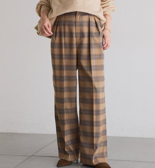  「ウールライクタックパンツ」|チノ|