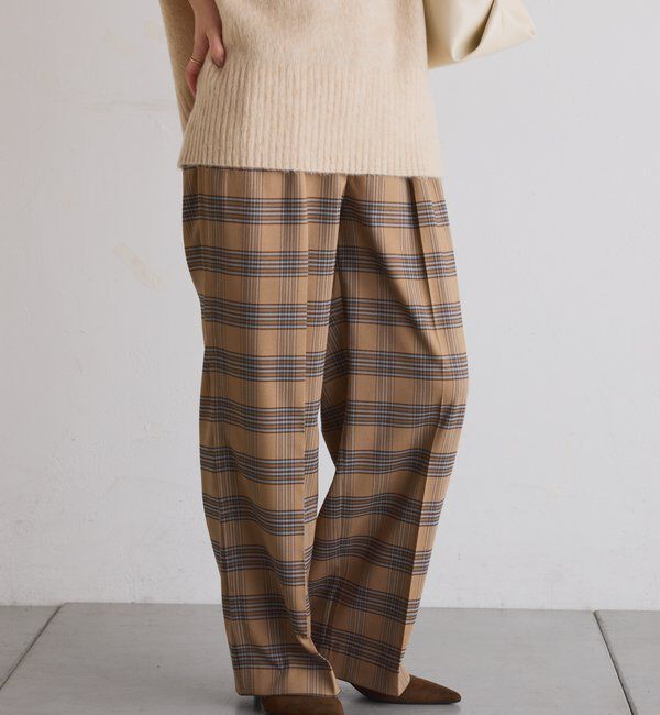  「ウールライクタックパンツ」|チノ|