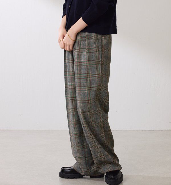  「ウールライクタックパンツ」|チノ|