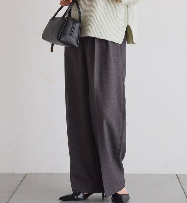  「ウールライクタックパンツ」|チノ|
