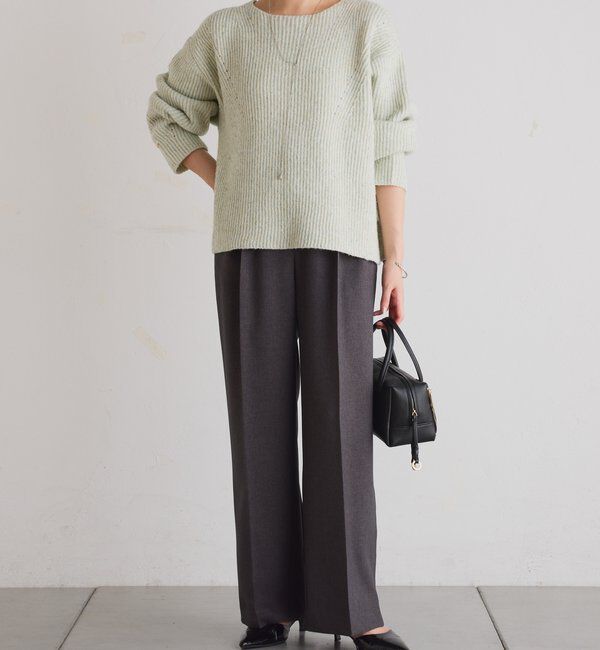  「ウールライクタックパンツ」|チノ|