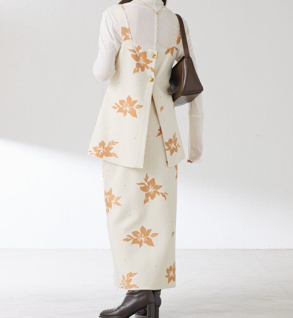  「フラワージャガードニットキャミ/セットアップ」|ニット・セーター|