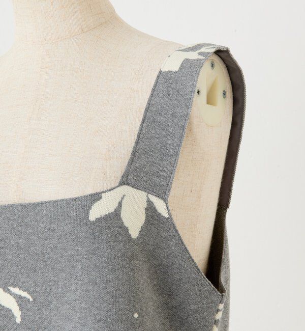  「フラワージャガードニットキャミ/セットアップ」|ニット・セーター|