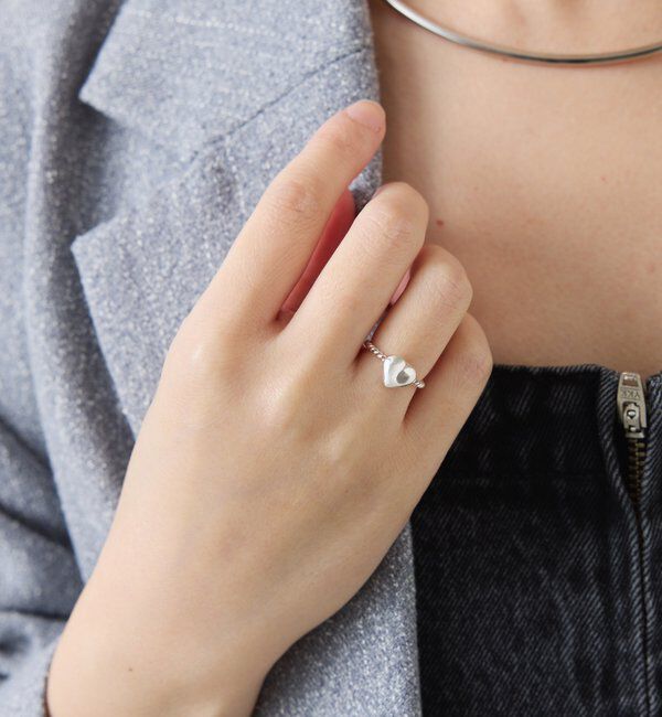  「【Sivelle./シヴェル】Silver925 ハートツイストリング」|リング|