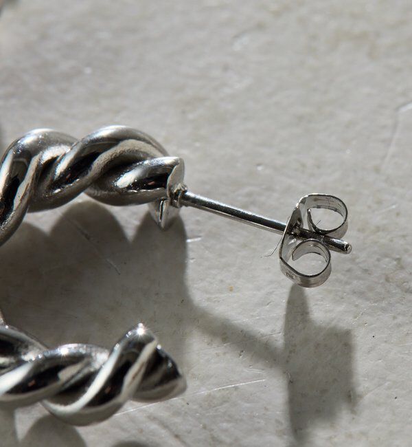  「【Sivelle./シヴェル】ステンレスツイストフープピアス」|リング|