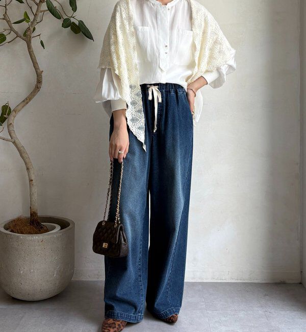  「【新色追加】リブブルゾン風シャツ」|シャツ・ブラウス|