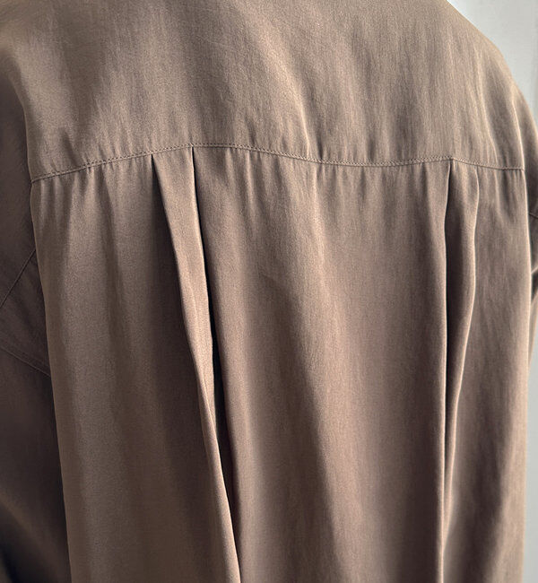  「【新色追加】リブブルゾン風シャツ」|シャツ・ブラウス|