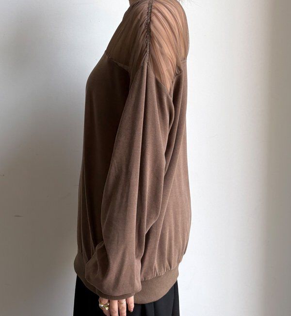  「【WEB限定】シアー切替カットソー」|Tシャツ・カットソー|