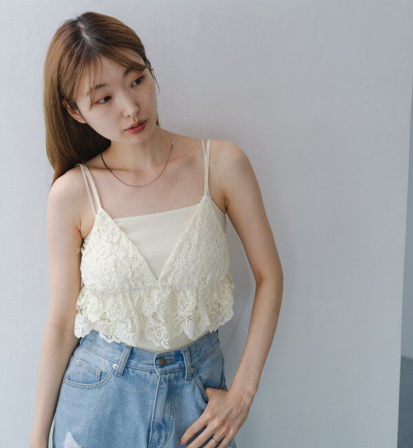  「レースキャミビスチェ」|キャミソール|