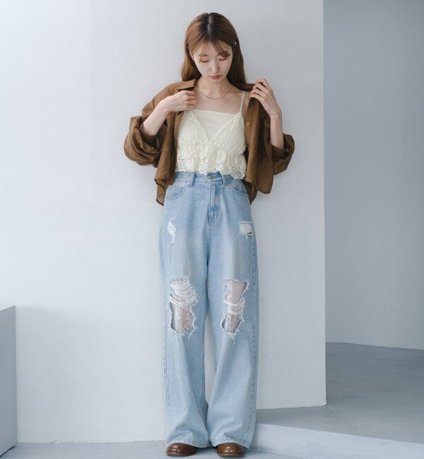  「レースキャミビスチェ」|キャミソール|