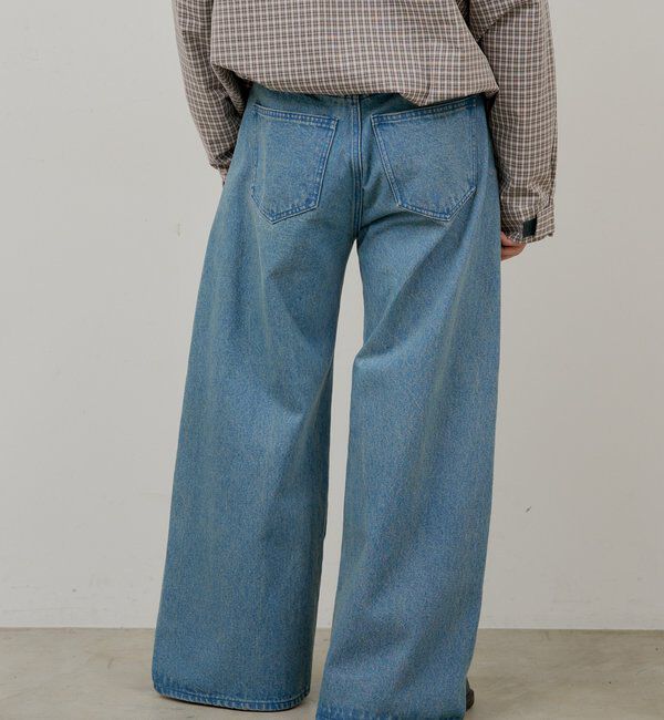  「【WHIMSIC/2サイズ展開/SETUP対応】サイドタックデニムパンツ」|デニム|