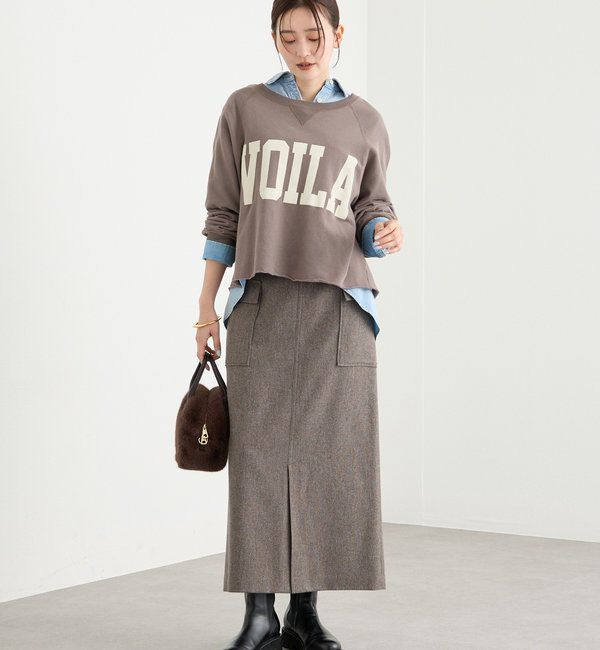  「【Yossshiiii企画】ワイドロゴカットオフスエット」|Tシャツ・カットソー|