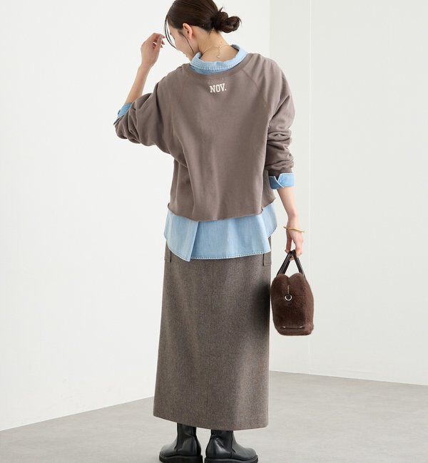  「【Yossshiiii企画】ワイドロゴカットオフスエット」|Tシャツ・カットソー|