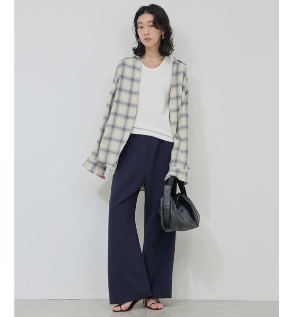  「【CHIKAコラボ】【美脚パンツ】ワイドドロストパンツ」|その他|