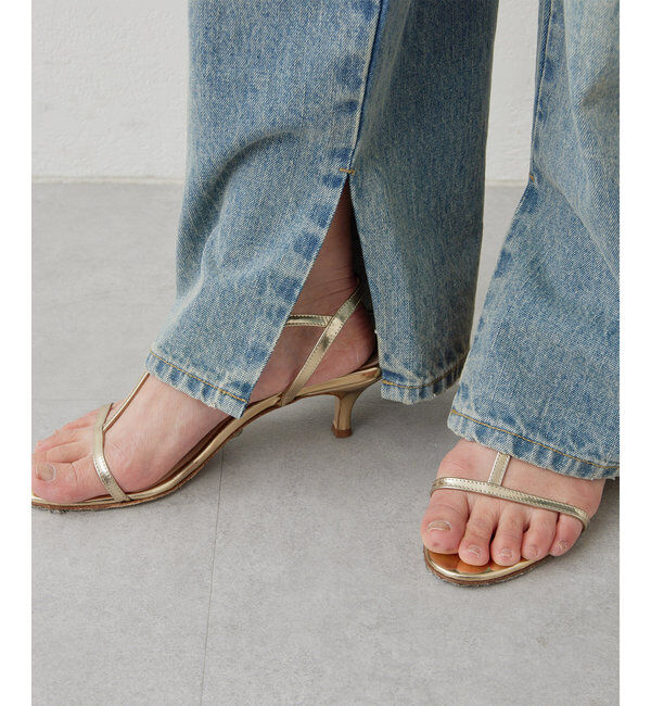  「【サイズ展開あり/長さ調整可能】デニムサロペット」|チノ|