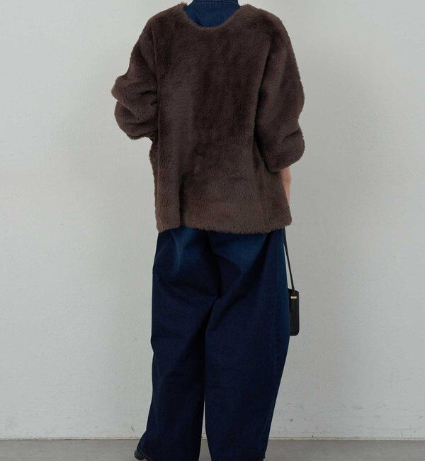  「【2WAY】フェザーヤーンカーデ」|ニット・セーター|