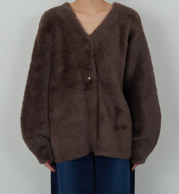  「【2WAY】フェザーヤーンカーデ」|ニット・セーター|