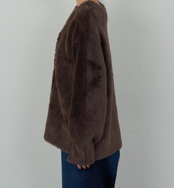  「【2WAY】フェザーヤーンカーデ」|ニット・セーター|