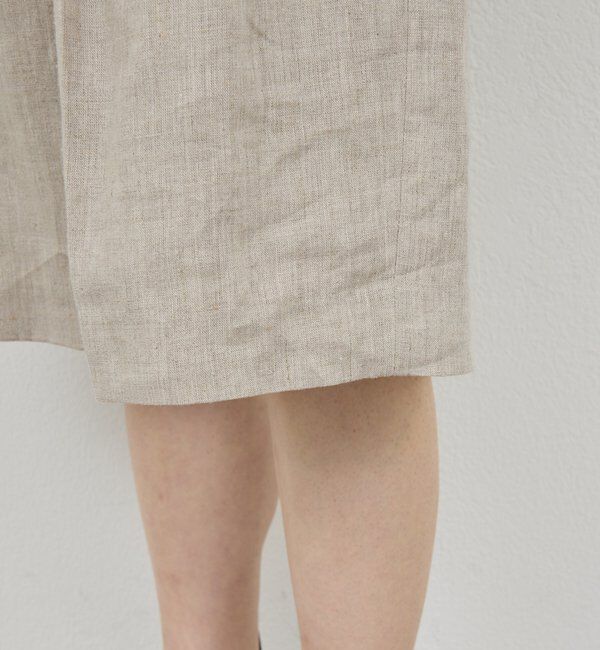  「【セットアップ対応】リネンハーフパンツ」|チノ|