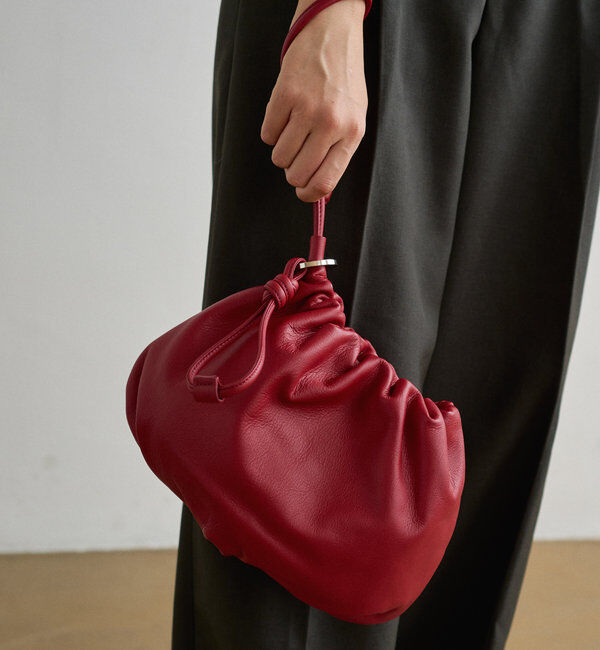  「レザー巾着4WAYショルダーバッグ」|ショルダー・メッセンジャー|