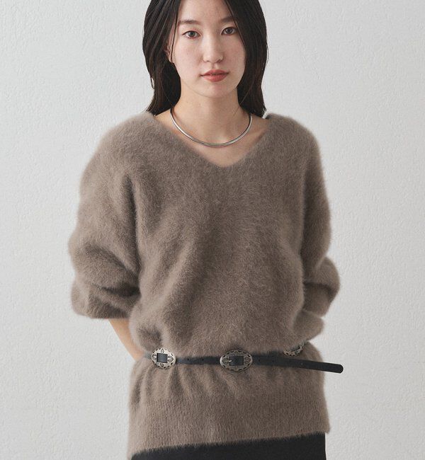  「FURカシミヤVニット」|ニット・セーター|
