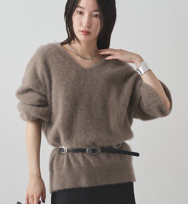  「FURカシミヤVニット」|ニット・セーター|