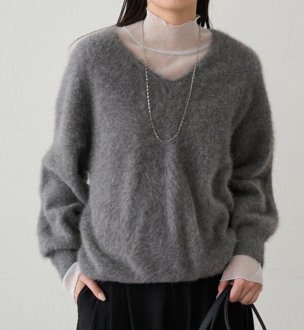  「FURカシミヤVニット」|ニット・セーター|