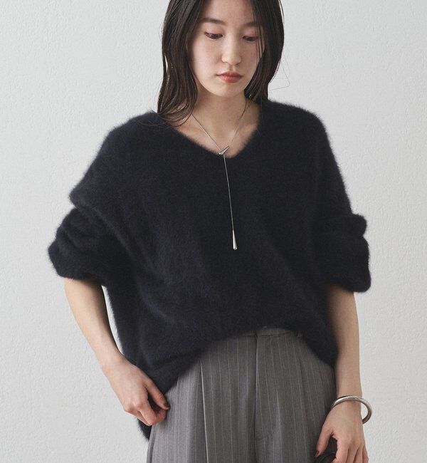  「FURカシミヤVニット」|ニット・セーター|