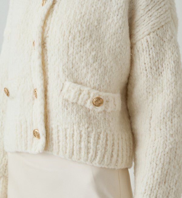  「【20周年限定】イタリアヤーン手編みニットカーデ」|ニット・セーター|