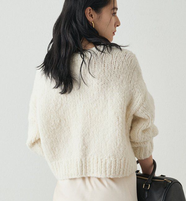  「【20周年限定】イタリアヤーン手編みニットカーデ」|ニット・セーター|