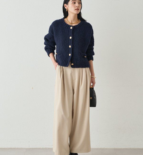  「【20周年限定】イタリアヤーン手編みニットカーデ」|ニット・セーター|