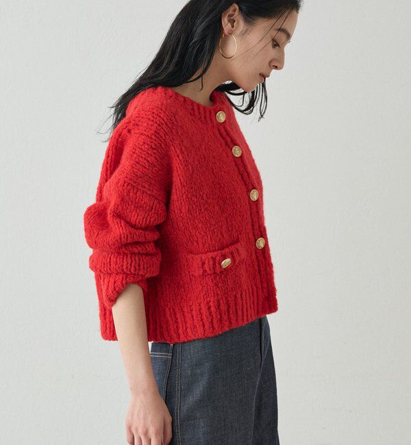  「【20周年限定】イタリアヤーン手編みニットカーデ」|ニット・セーター|