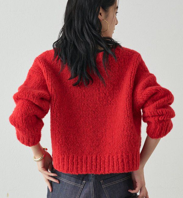  「【20周年限定】イタリアヤーン手編みニットカーデ」|ニット・セーター|