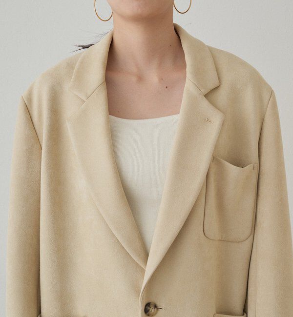  「フェイクスウェードジャケット」|ベスト・ジレ|