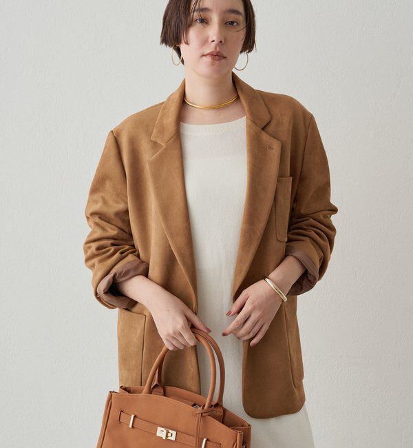  「フェイクスウェードジャケット」|ベスト・ジレ|