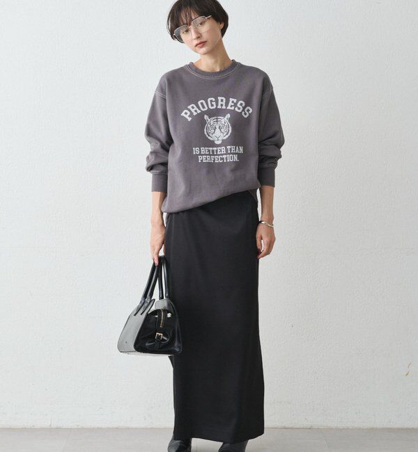  「スリットサテンタイトスカート」|スカート|