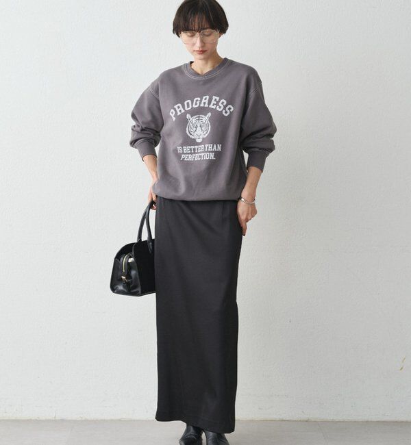  「スリットサテンタイトスカート」|スカート|