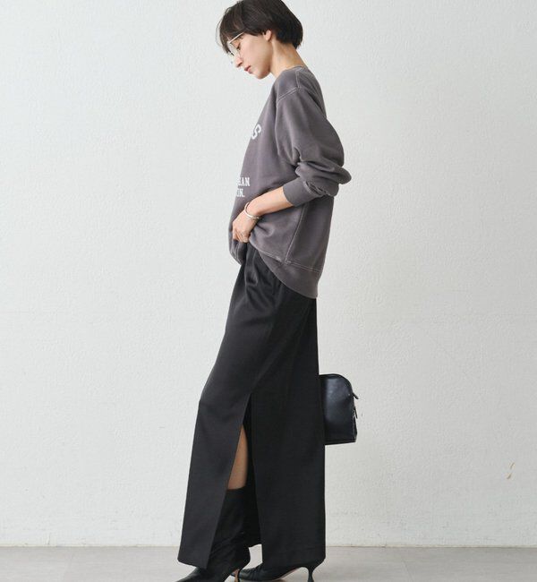  「スリットサテンタイトスカート」|スカート|