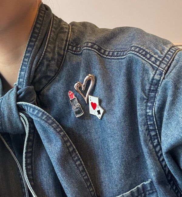  「【@iristagramuuコラボ !/GALENA/ガレナ】トランプピンバッジ」|リング|