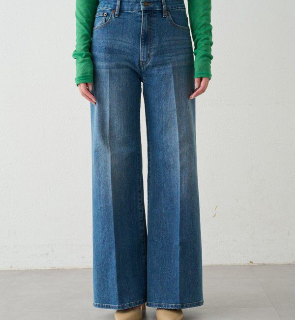  「デニムフレアパンツ2」|デニム|