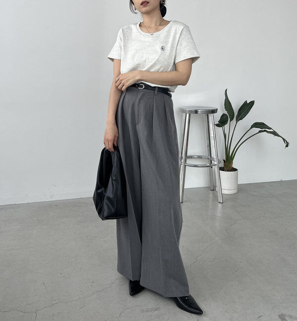  「【累計2万本突破！】【低身長・高身長サイズあり】2タックワイドパンツ」|チノ|